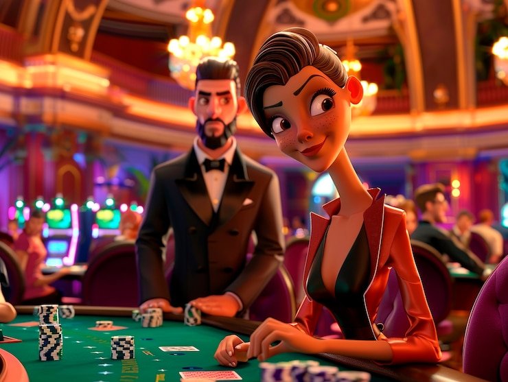 Antarmuka permainan Sic Bo Dadu live-dealer di shedletsky